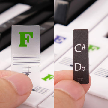 Piano Stickers For Keys, Eison Colorful Piano Keyboard Stickers For 88/61/54/49/37 Full Set Stickers Kids Learning Piano, Removable, Leaves No Residue, Multi-Color,Great Children'S Gift