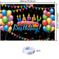 Cake With Candles Birthday Party Decoration Cake With Candles Balloon Happy Birthday Backdrop Cute Photo Background Banner Poste