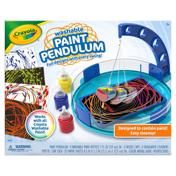 Crayola Paint Pendulum (30pcs), Washable Paint Kit, Kids Arts & Crafts, Art Toys for Girls & Boys, Gift for Kids, Ages 7+