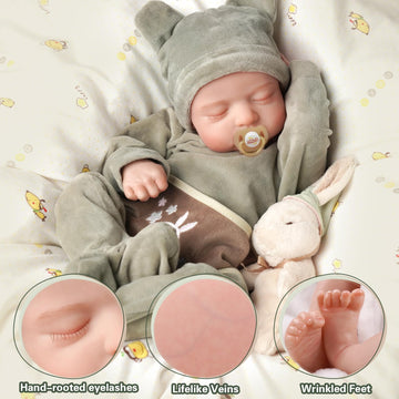 Babeside Lifelike Reborn Baby Doll - 20' Handmade Real Life Realistic Newborn Soft Cloth Body Baby Boy With Toy Accessories Gift Set For Ages 3+