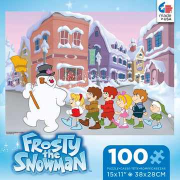 Ceaco - Frosty The Snowman - Follow Frosty - 100 Piece Jigsaw Puzzle