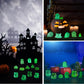 Sonwyoung 58 Pcs Luminous Mini Figures Glow In Dark Tiny Resin Figures Set Fairy House Diorama Accessories Ornament For Garden D