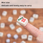 drizzle Travel Mahjong Mini Set - 20mm, Melamine, Yellow & Green, Portable 146 Tiles with Racks, Perfect for Beginners