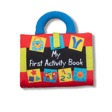 Melissa & Doug My First Activity Book - 8-Page Soft Fabric Book for Babies & Toddlers, Multi Color, Model 30267