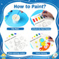 Paint With Water Books For Toddlers - Watercolor Painting Book And Drawing Art Paper For Kids Mess Free Craft Supplies Toy For K