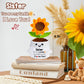 Sister Birthday Gifts, Sister Gifts Of Positive Crochet Sunflower, Emotional Inspirational Support Gift For Sisters, Soul Friend