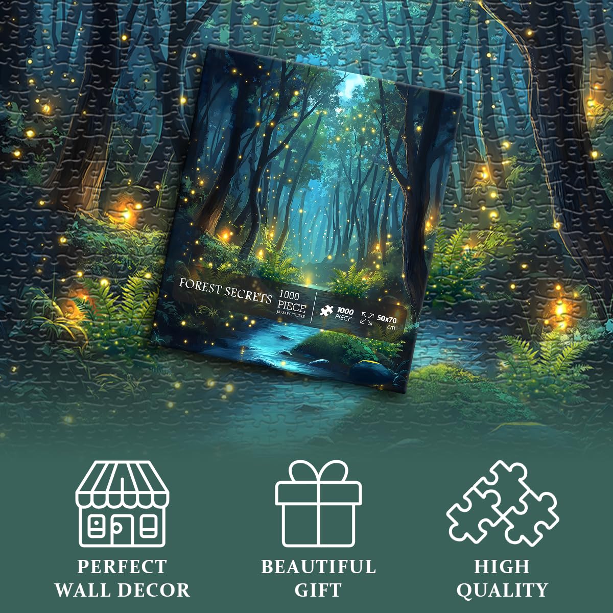 Impossible Puzzles for mature-themed 1000 Pieces  Magic Forest Fantasy Puzzle Nature Difficult Challenging Jigsaw Puzzles