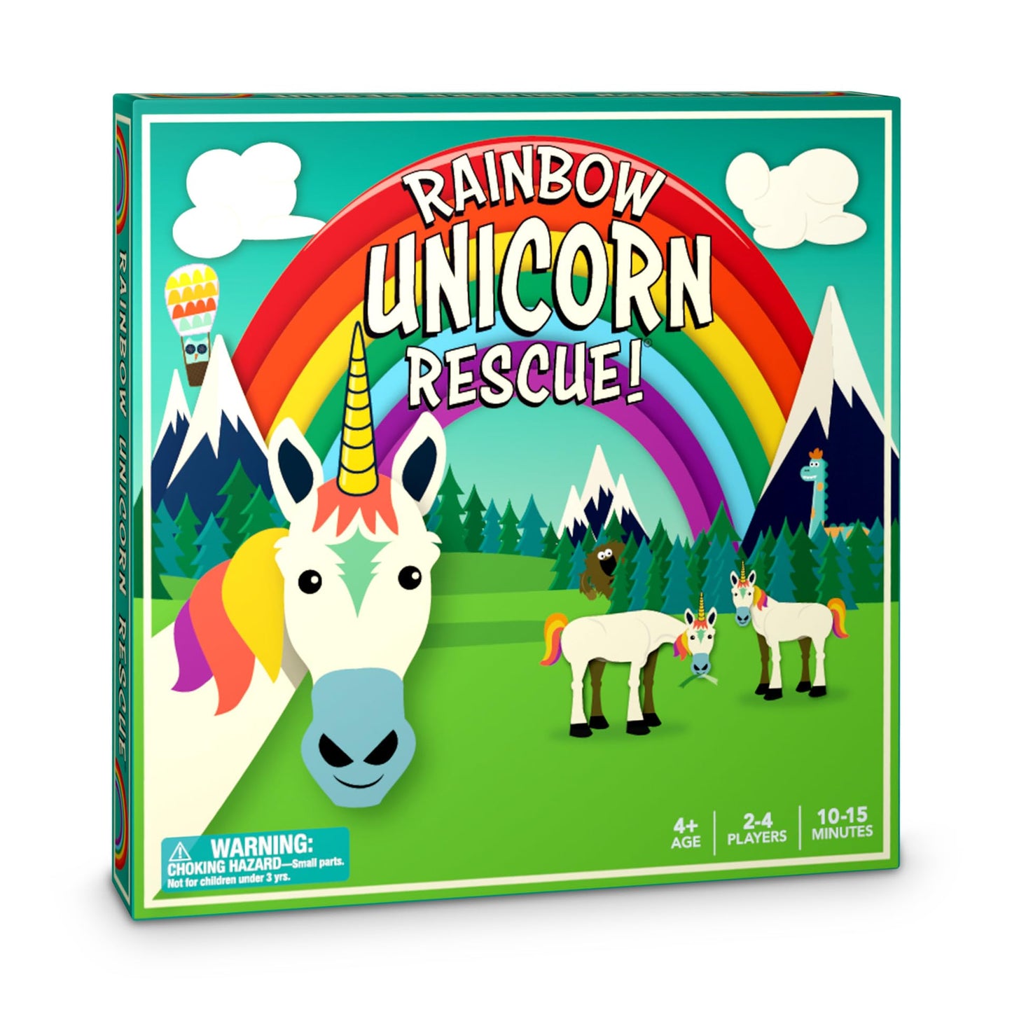 Rainbow Unicorn Rescue Board Game - Fun Cooperative Game for Kids Ages 4-8, Colorful Rainbow Design
