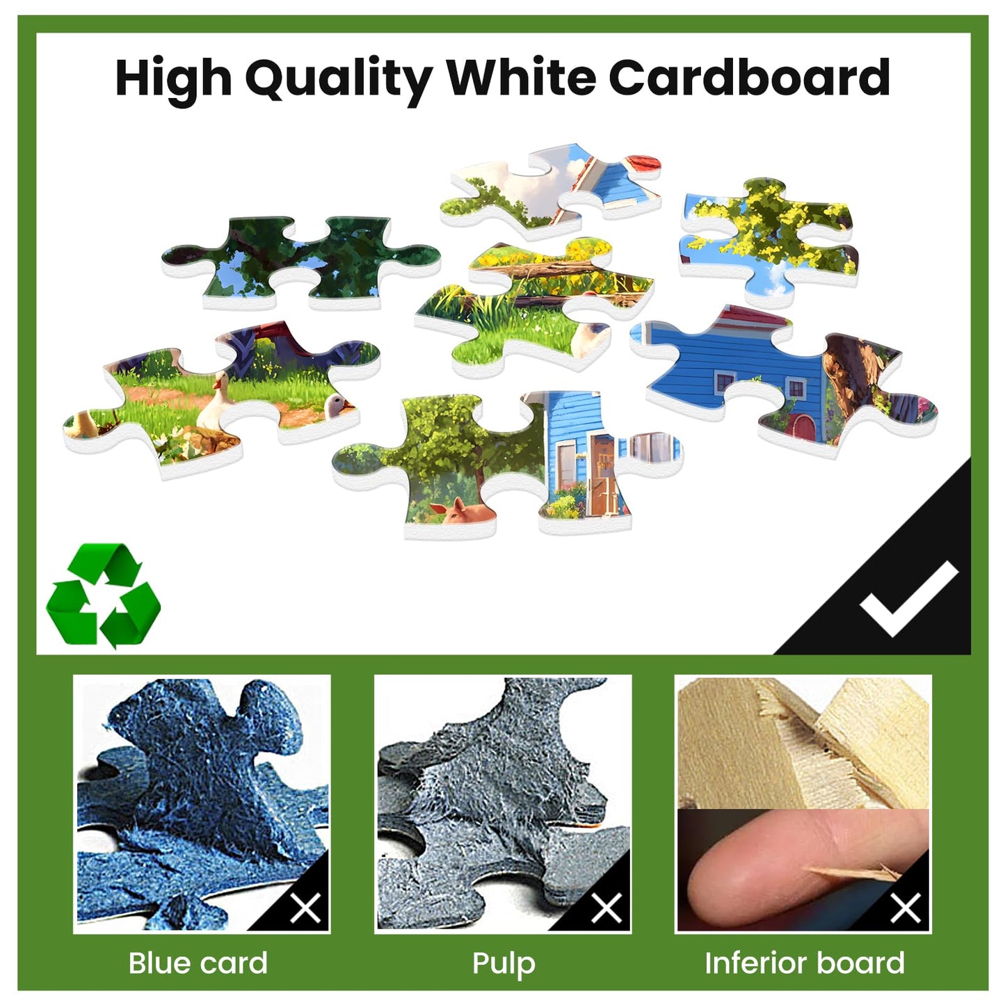 Jigsaw Puzzles 500 Pieces for mature-themeds Farm Puzzles 500 Pieces mature-themed Puzzles Games Family Challenging Game Great Gift Idea 20.5x15IN