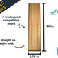 We Games Competition Cribbage Set - Solid Wood Sprint 2 Track Board With Metal Pegs