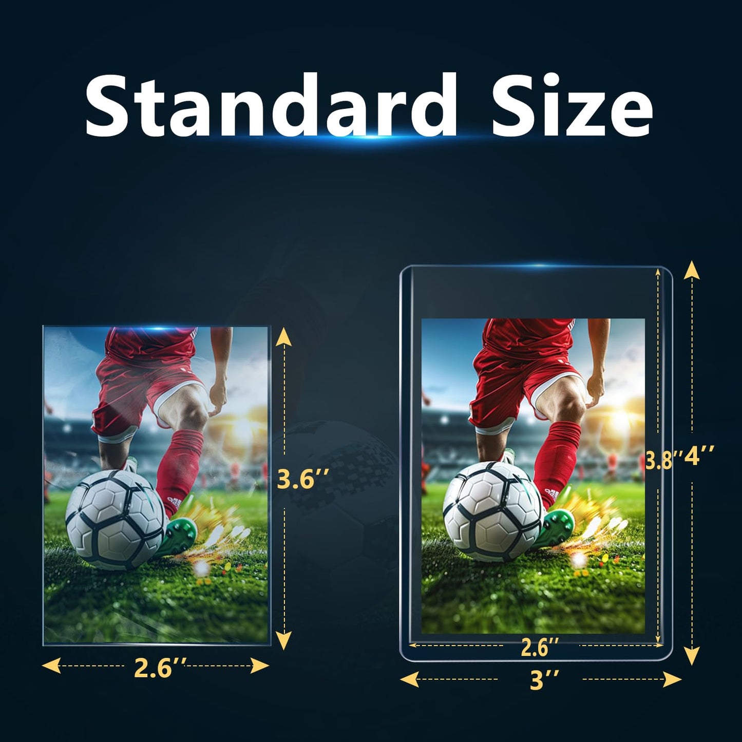 200 Pack Top Loaders For Cards, 100 Pack 3X4 Hard Plastic Card Sleeves And 100 Pack Penny Card Sleeves, Baseball Card Protectors