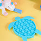 NiHealth Sea Turtle Fidget Toy - Silicone Stress Reducer for Kids & Adults - Blue