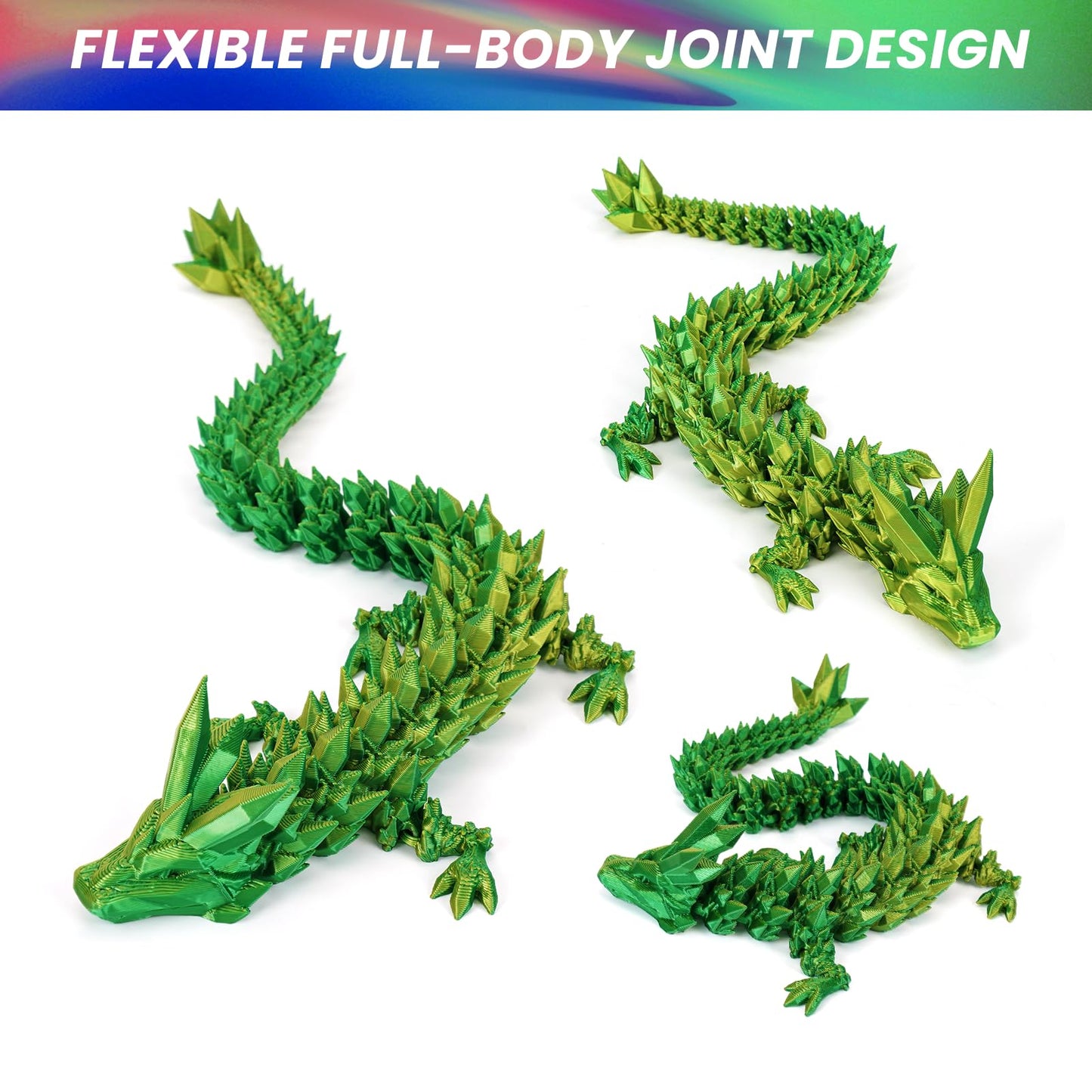 3D Printed Dragon Egg, Dragon Eggs With Dragon Inside, Articulated Dragon, Mystery Dragon Egg Fidget Toy, 3D Dragon Eggs Surprise Fidget Toy (A-Laser Yellow Green+Egg)