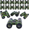 ASONA 24PCS Camouflage Color Binoculars for Kids with Neck String, Binoculars Nature Exploration Toys Safari Jungle Animal Theme