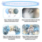 Dusty Blue Balloon Arch Kit, 125 Pcs Light Blue Pearl Sand White Balloon Garland Mit Baby Powder Slate Blue Balloons, Metallic S