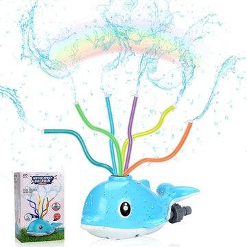 Dacono Dolphin Water Sprinkler Toy For Kids - Outdoor Summer Sprinkler With Wiggling Tubes, Ideal For Garden And Lawn - Perfect