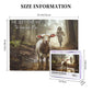 Christian Jigsaw Puzzle for Adults 500 Pieces Vintage Sheep Jesus Religious Puzzles Scripture Bible Inspirational Wooden Puzzle
