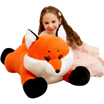 Ikasa Giant Fox Stuffed Animal Plush Toy, 30 Inches Large Big Jumbo Soft Toys For Kids Girls Boys Girlfriend