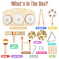 Drum Set For Toddlers 1-3, Wooden Musical Instruments Toys For 1 2 3 Year Old Boy Girls Gifts, Montessori Toys For Babies 12-18 Months, Toddler 1St Christmas Birthday Presents