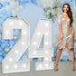 Marquee Numbers Large 24Th-Birthday Decorations: 4Ft Light Up Number Party Decor 42 Year Old Women And Men Birthday Decoration B
