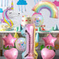 Unicorn Balloons Unicorn Birthday Party Decorations For Girls Foil Balloons Set Macaron And Rainbow Balloon Wedding Baby Shower