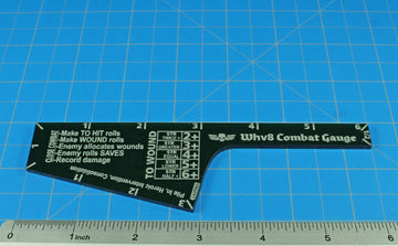 Litko Close Combat Gauge | Compatible With Warhammer 8Th Edition | (Translucent Green)