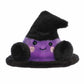 Aurora Spooky Palm Pals Rowena Witch Hat Stuffed Animal - Fun Collectible Plush for Kids and mature-themed Collectors - Perfect for Halloween Decorations and Gifts - Black 4 Inches