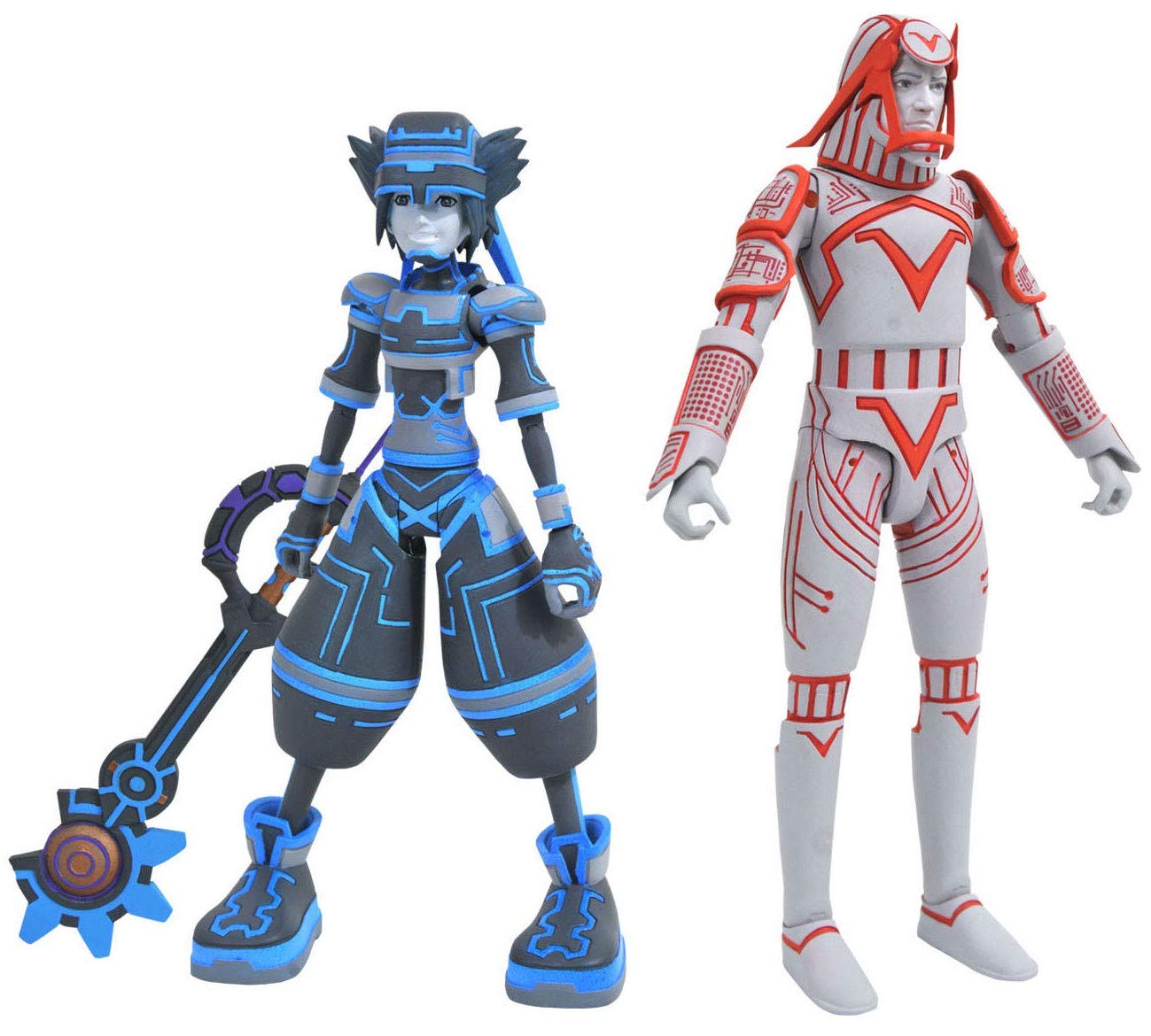 Diamond Select Toys May188251 Kingdom Hearts Select: Space Paranoids Sora & Sark Action Figure Two Pack, Multicolor (Pack Of 2)