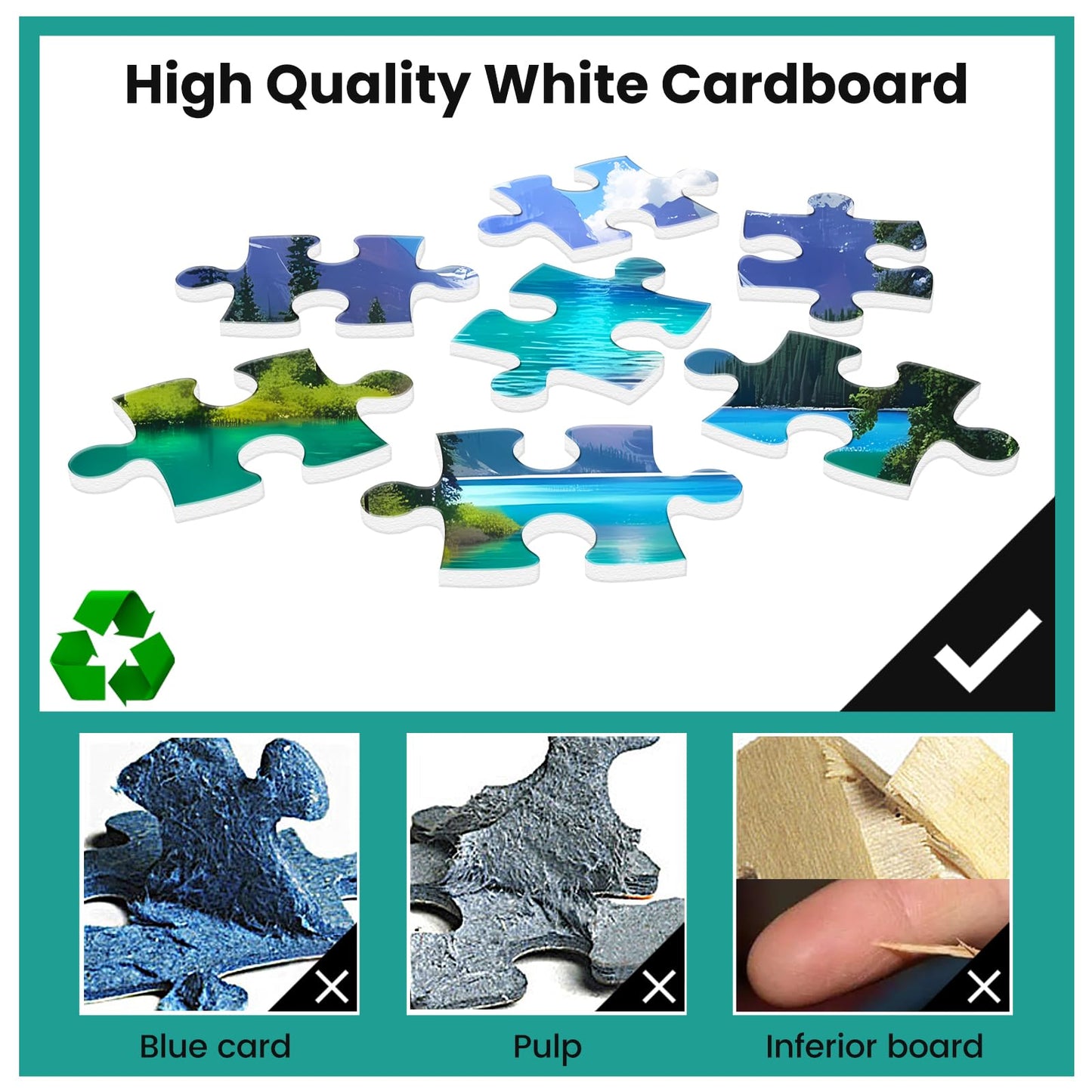 500 Pieces Puzzles for mature-themed Jigsaw Puzzle 500 Piece Puzzle Children Elderly Puzzle Mountain Forest Lake Puzzle Gift for Mom Dad Family Friend Family Activity Games Home Decor Wall Art 20.5x15IN