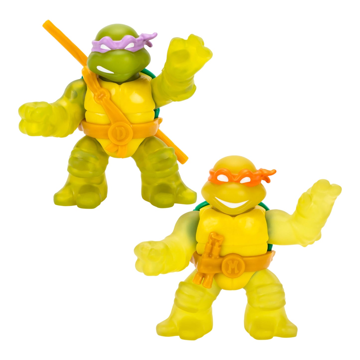 Heroes of Goo Jit Zu Teenage Mutant Ninja Turtles | Turtle Power Team Up 2-Pack | Super Squishy | Super Stretchy Toy Figures | D