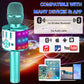 Amazmic Kids Karaoke Microphone Machine Toys For Girls Bluetooth Microphone With Led Light, Birthday Gift For Girls Boys 3 4 5 6 7 8 9 10 11 12 Year Old Kids Toys(Blue)