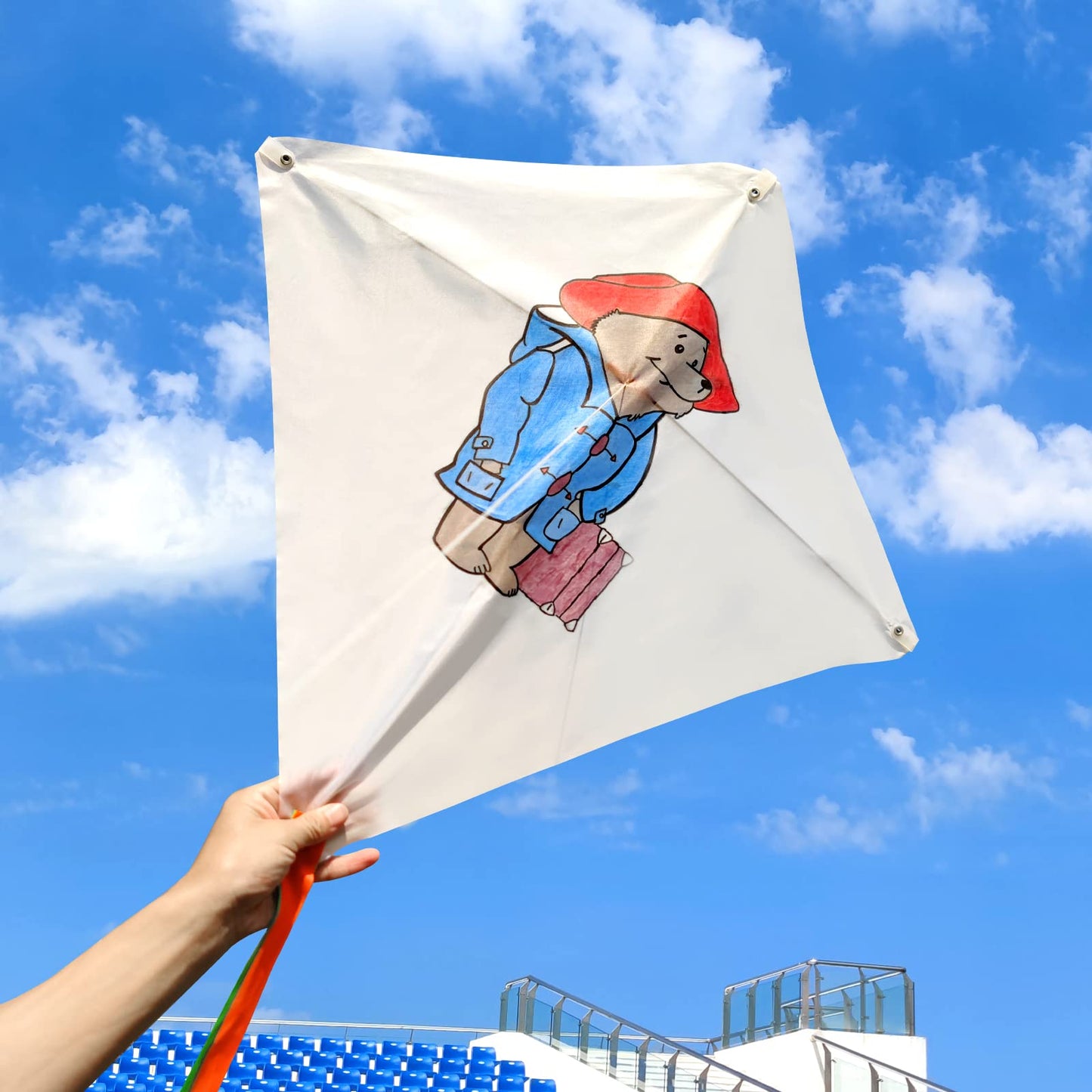 Kite Kits for Kids, Kite Decorating for Party, White Diamond Style for Students, Design Your Own Making Kits (10 Pack)