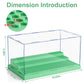 Mlikero Display Case for Minifigures Action Figures Blocks, Clear Acrylic Minifigure Display Case Box Storage, Dustproof Showcas