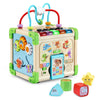 LeapFrog Touch and Learn Wooden Activity Cube - Medium Multicolor Educational Toy, Model 80-617100, Made of Wood