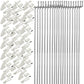 Ltvystore 20Pcs 304 Stainless Steel 1.2 x 450mm Z Push Rods Parts &20Pcs Nylon Control Horns 21x10 mm Compatible for RC Airplane