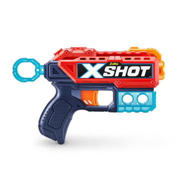 Excel Double Kickback (6 Shooting Targets + 8 Darts) Blaster Combo Pack By Zuru, X-Shot Red Foam Dart Blaster, Toy Blaster, Compact, Toys For Kids, Teens, Adults (Red)