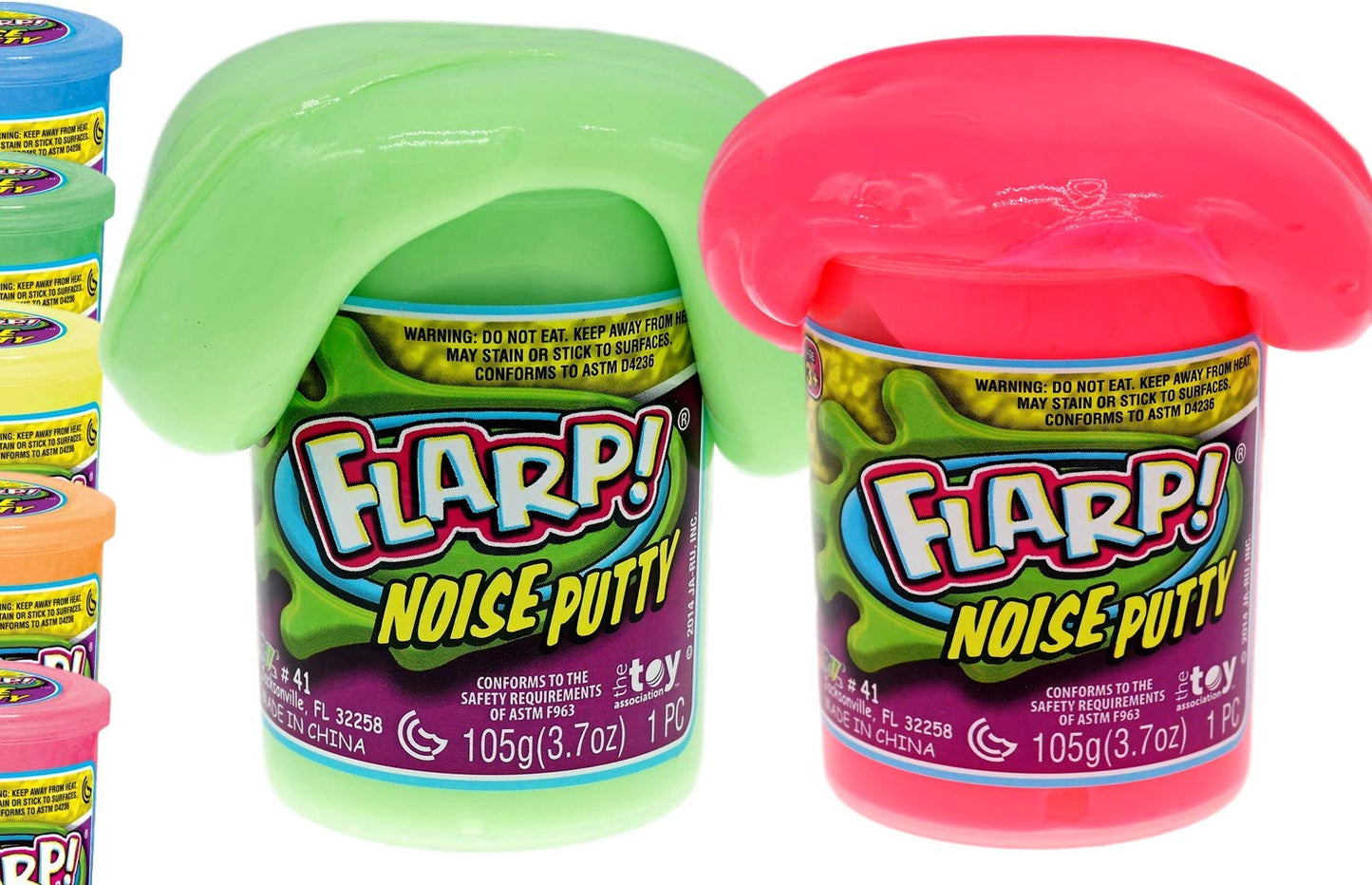 Ja-Ru Flarp Noise Putty Scented Squishy Sensory Toys For Easter, Autism Stress Toy, Great Party Favors Fidget For Kids And Adults Boys & Girls. (2 Units Assorted) 41-2P