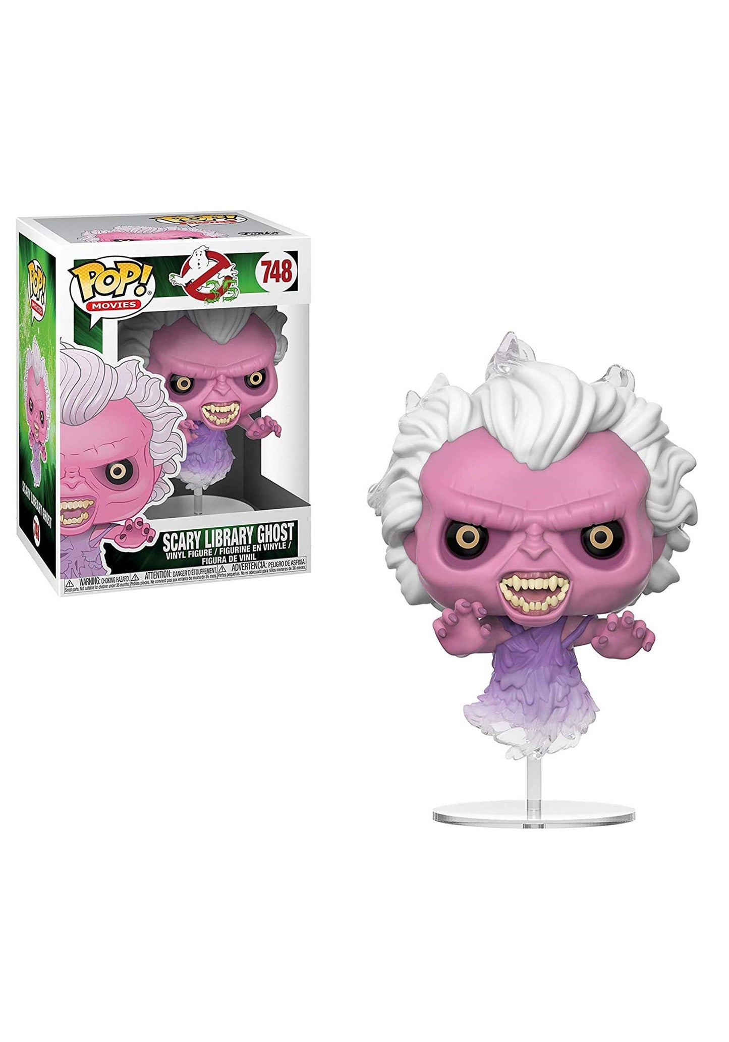 Funko Pop! Movies: Ghostbusters - Scary Library Ghost, Multicolor, Standard