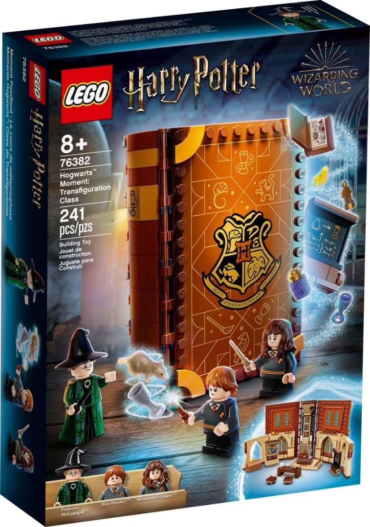 Lego 76382 Harry Potter Hogwarts Moment: Transfiguration Class Building Set, Collectible Book Toy, Travel Case, Portable Playset