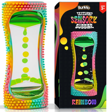 Bunmo Liquid Motion Bubbler With Sensory Texture - Liquid Timer - Bubble Timer - Liquid Motion Sensory Toys For Calming & Sensor