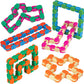 Pulsbery Toys 24 Links Wacky Tracks Snap Click Fidget Toys Set For Sensory Kids - Snake Puzzles Game For Kids Random Color Links