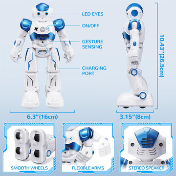 SGILE RC Robot Toys for Kids, Gesture Sensing Programmable Rechargeable Remote Control Robot for Age 3 4 5 6 7 8 12 Year Old Boy