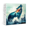 Fantasy Wolf Forest Puzzles for Adults 1000 Pieces, Mystery Wildlife Nature Jigsaw Puzzles, Animal Landscape Art Puzzles
