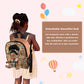 Nice2You Black Baby Doll In Take Along Backpack Carrier, 10In American African Girl Doll For Toddlers And Kids Aged 1-3 2 4 5 Year Old, Backpack For Baby Doll Accessories Storage