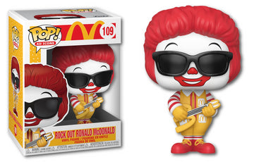 Funko Pop Ad Icons: Mcdonald'S - Rock Out Ronald Multicolor, 3.75 Inches