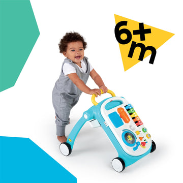 Baby Einstein Musical Mix N Roll 4-In-1 Push Walker, Activity Center, Toddler Table & Floor Toy, 100+ Songs & Phrases, Dj Statio