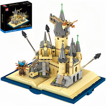 Magic Castle Book Toy Compatible With Lego, Magic Book Castle Building Blocks Toys For Boys 6-12 Years Old, Creative Stem Building Toys For Kids Birthday Christmas