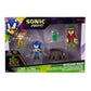 Sonic Prime 2.5-inch Action Figures Bos Cage Maze Themed 5 Pieces: Sonic, Gnarly Knuckles, Mangey Tails, Tree Stump and Green Sh