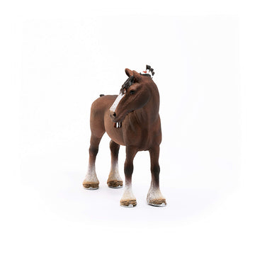 Schleich Farm World, Realistic Horse Toys For Girls And Boys, Clydesdale Gelding Horse Figurine, Ages 3+