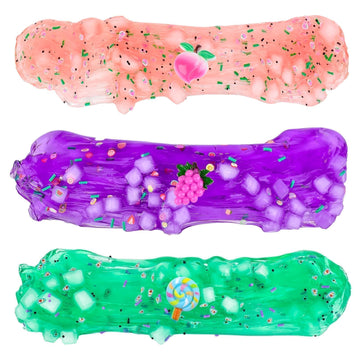 7 Pack Jelly Cube Clear Valentine'S Day Slime With Butter Slime For Kids, Crystal Slime*6 Butter Slime*1, Crunchy Butter Slime, Easter Stress Relief Toy, Party Favors For Girl Boys 6 7 8 9 10 11 12